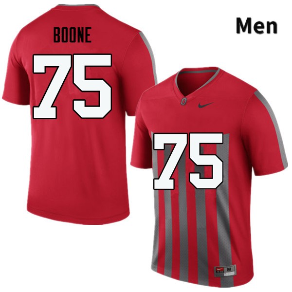 Ohio State Buckeyes Alex Boone Men's #75 Throwback Game Stitched College Football Jersey